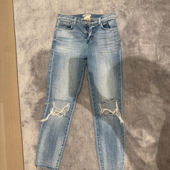 L’AGENCE ripped jeans size 24 - Picture 1 of 3